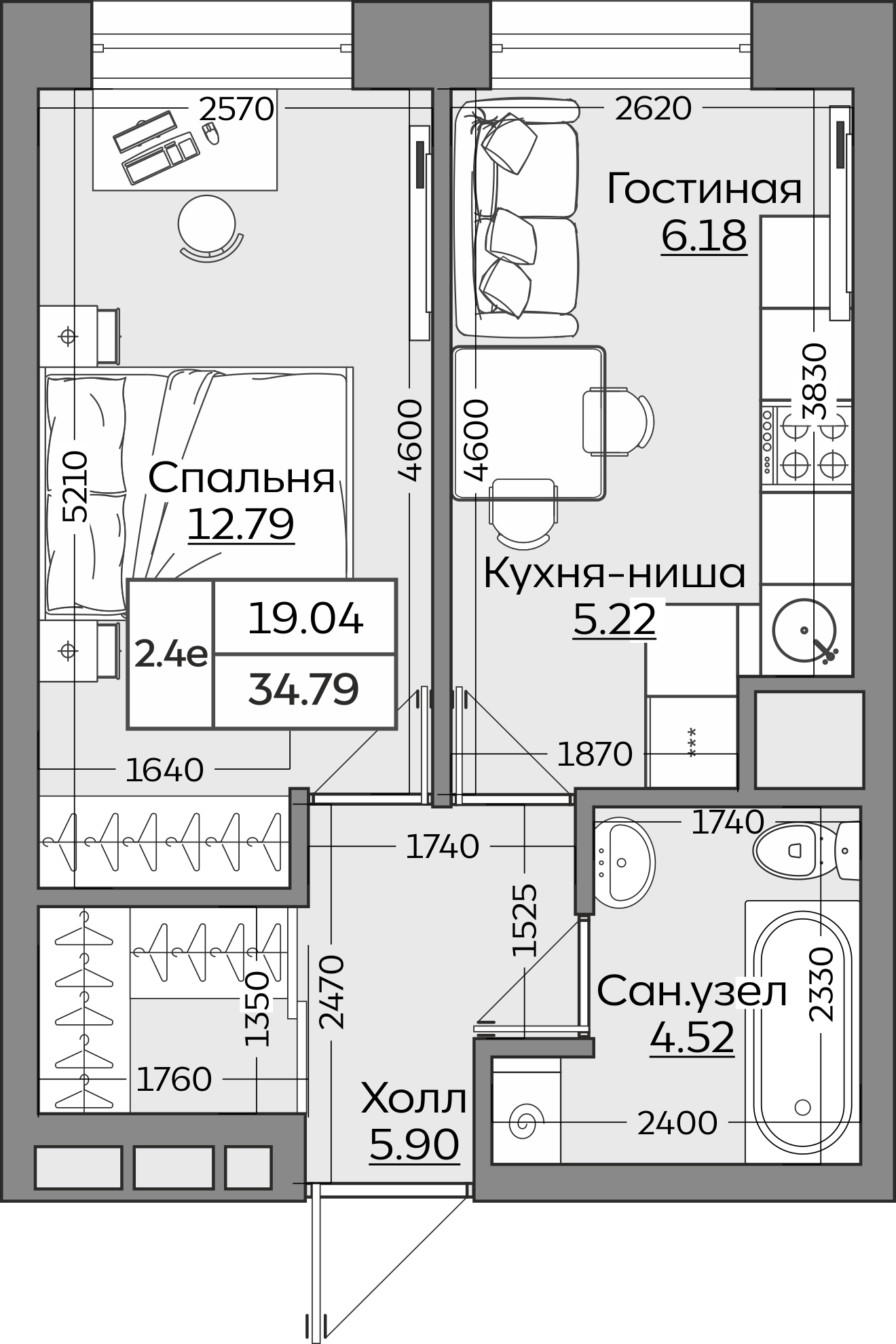 Планировка квартиры — новостройки Казани