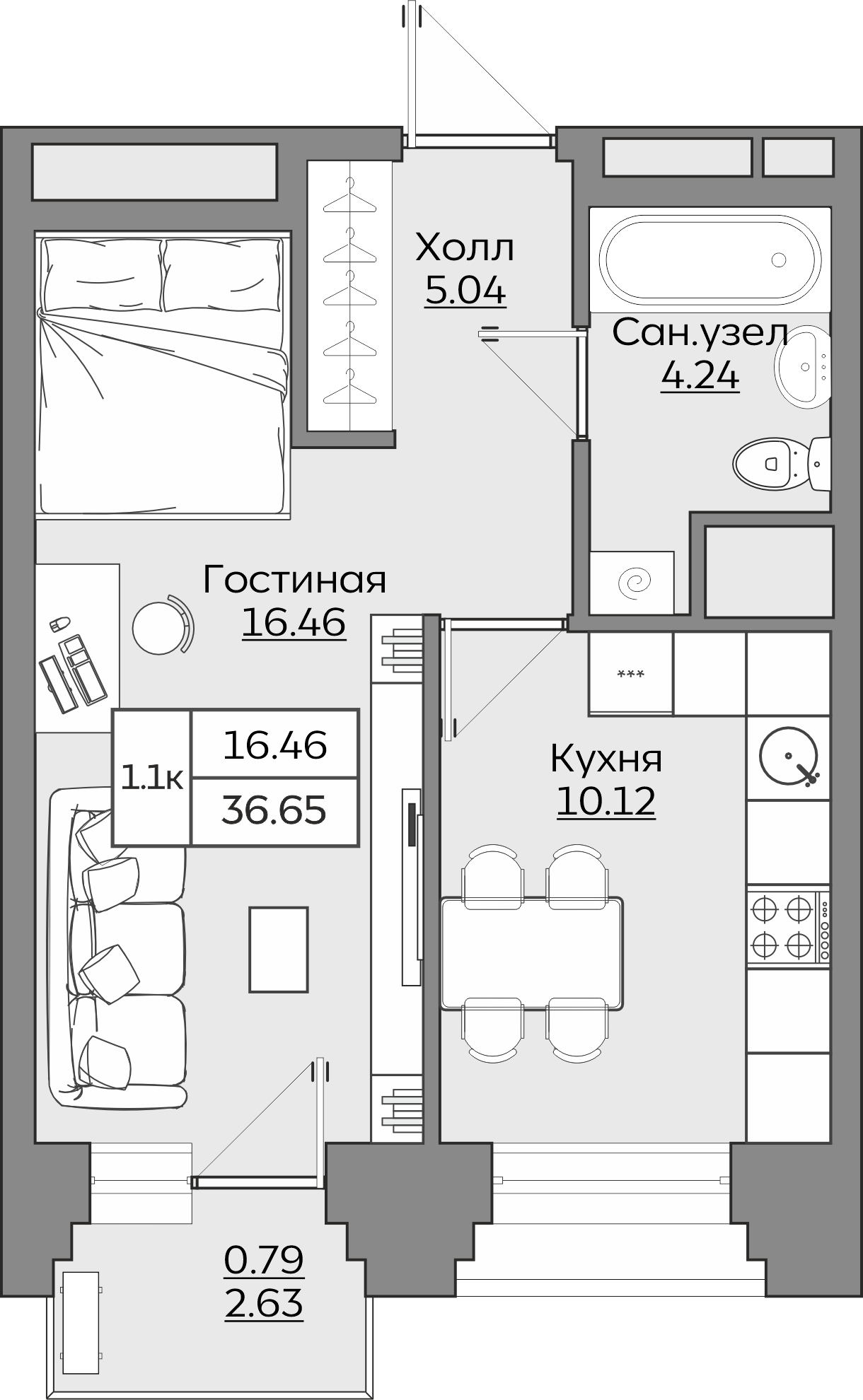 Планировка квартиры — новостройки Казани
