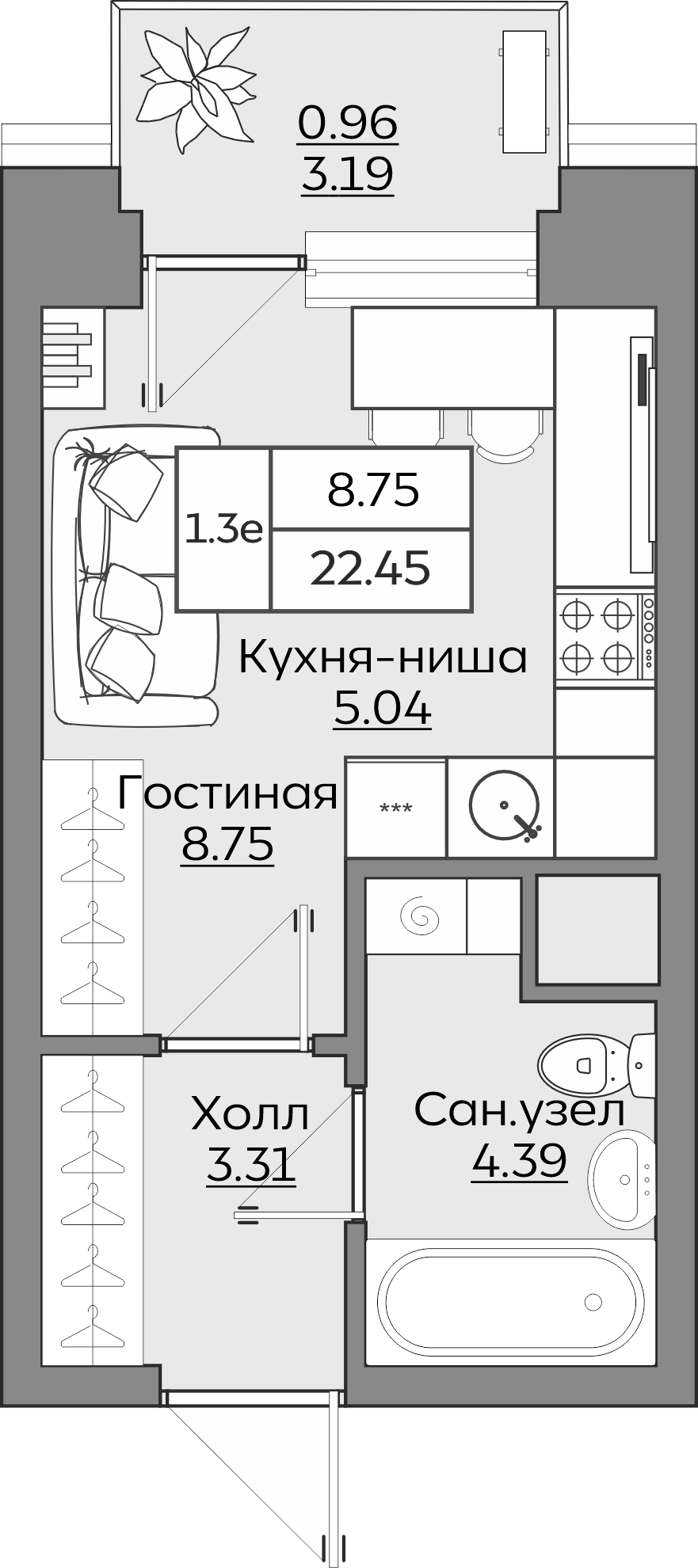 Планировка квартиры — новостройки Казани