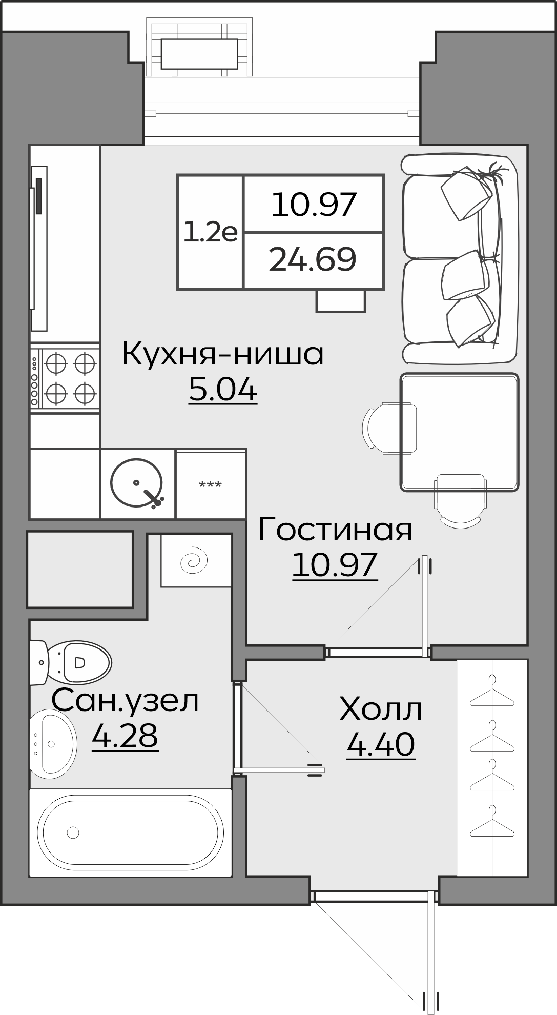 Планировка квартиры — новостройки Казани