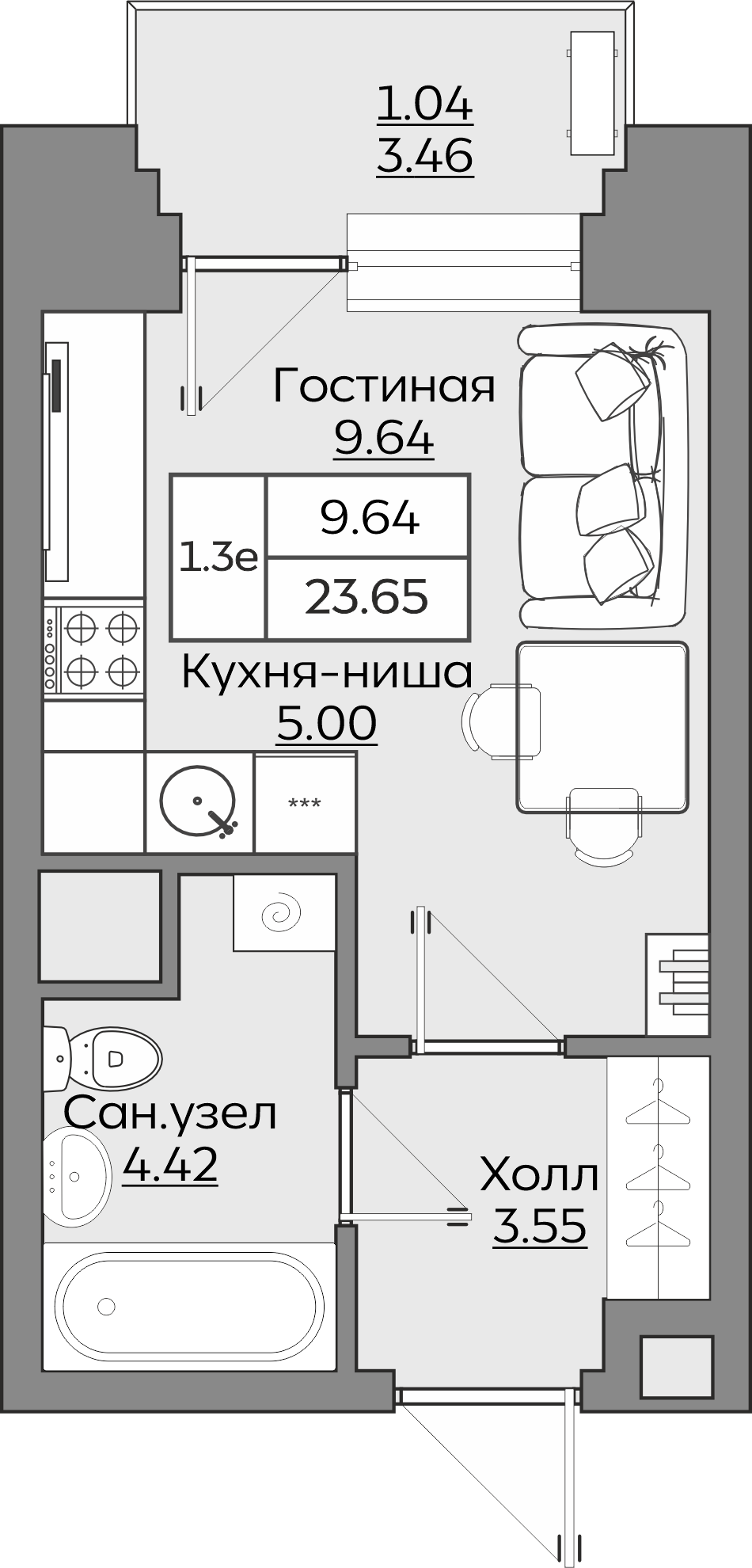 Планировка квартиры — новостройки Казани