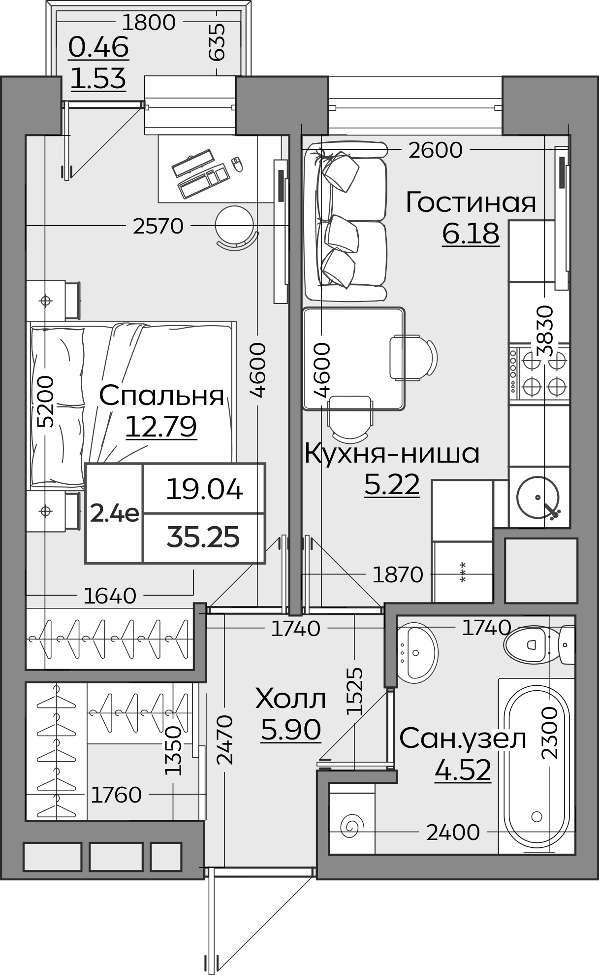 Планировка квартиры — новостройки Казани