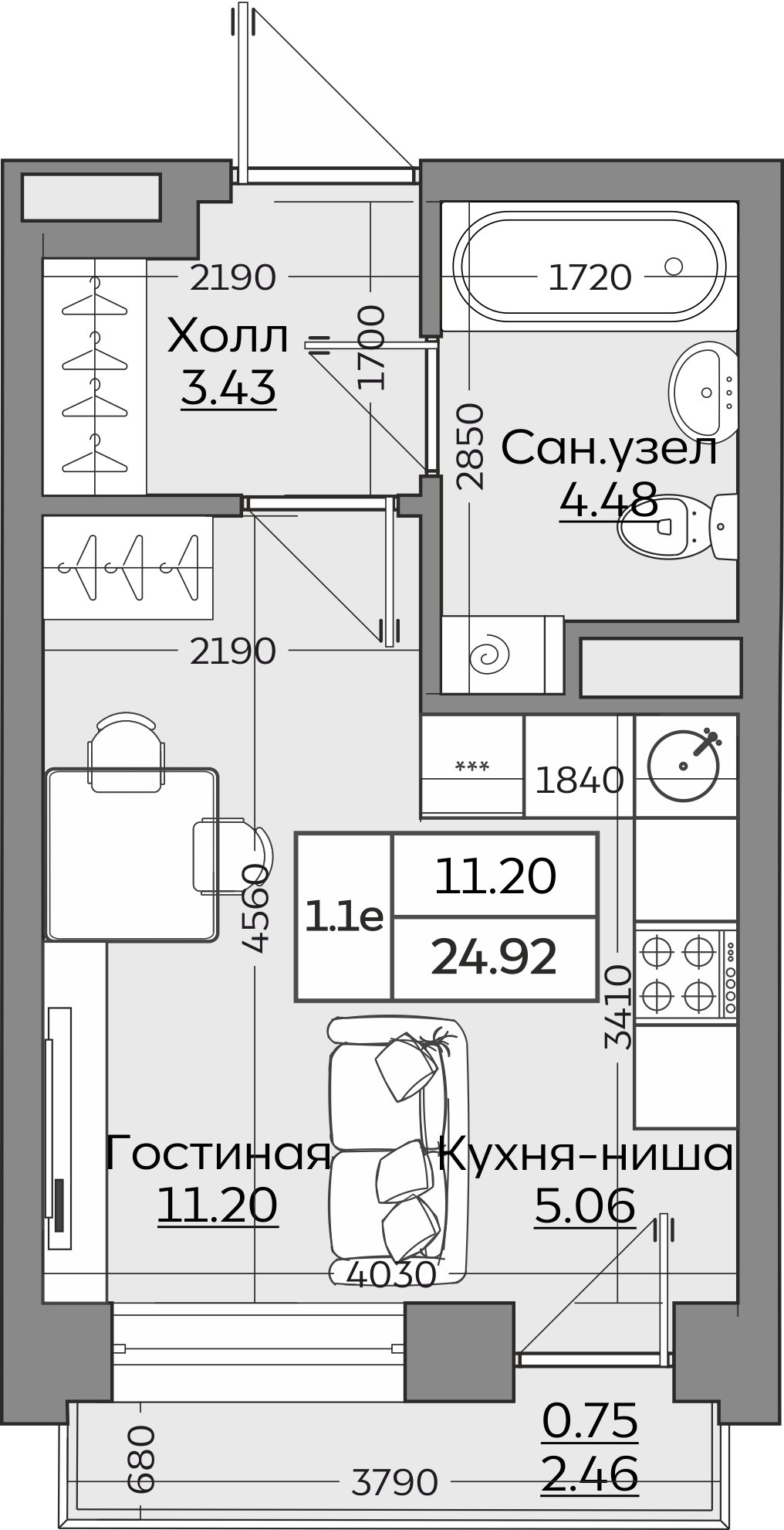 Планировка квартиры — новостройки Казани