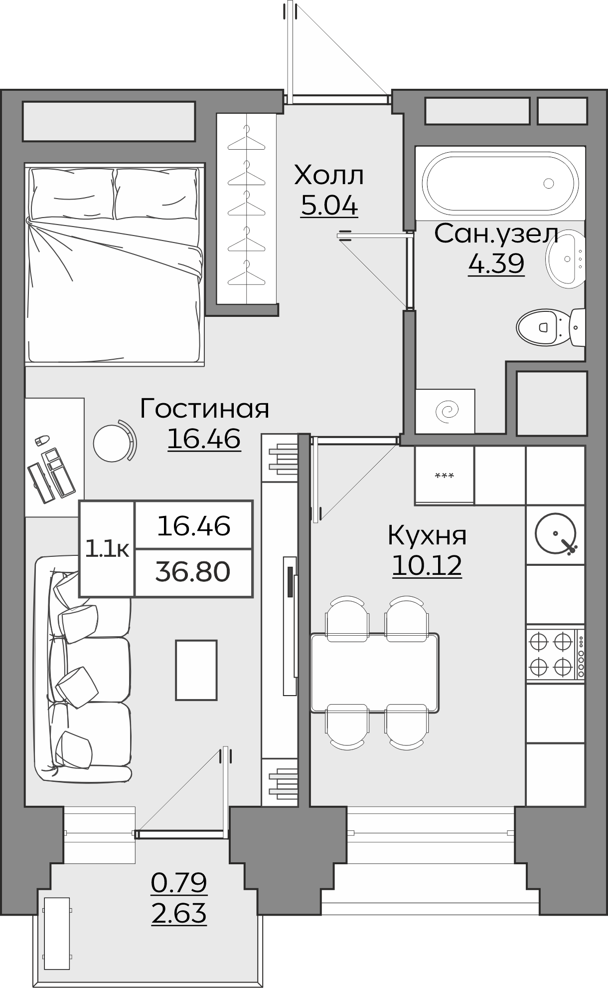 Планировка квартиры — новостройки Казани