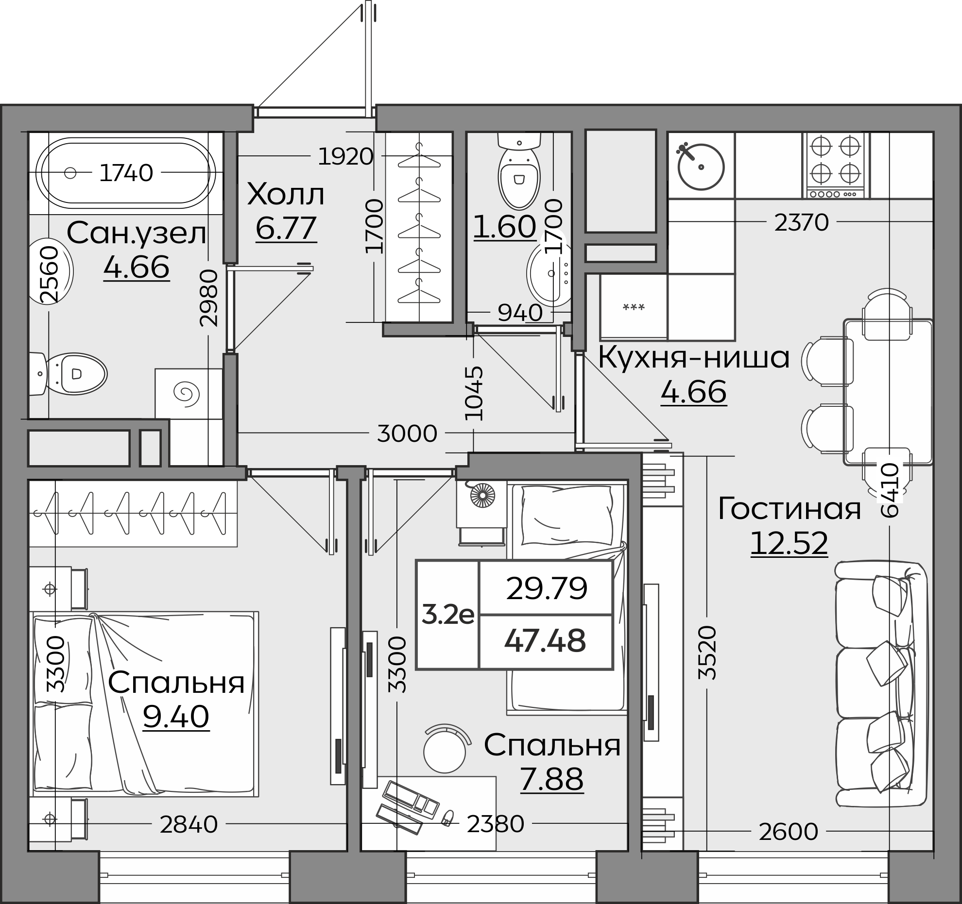 Планировка квартиры — новостройки Казани
