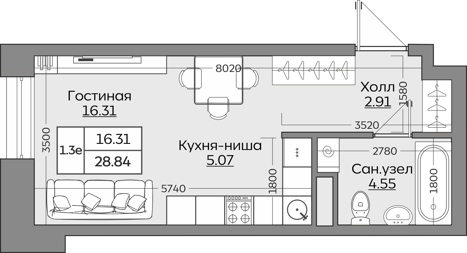 Планировка квартиры — новостройки Казани