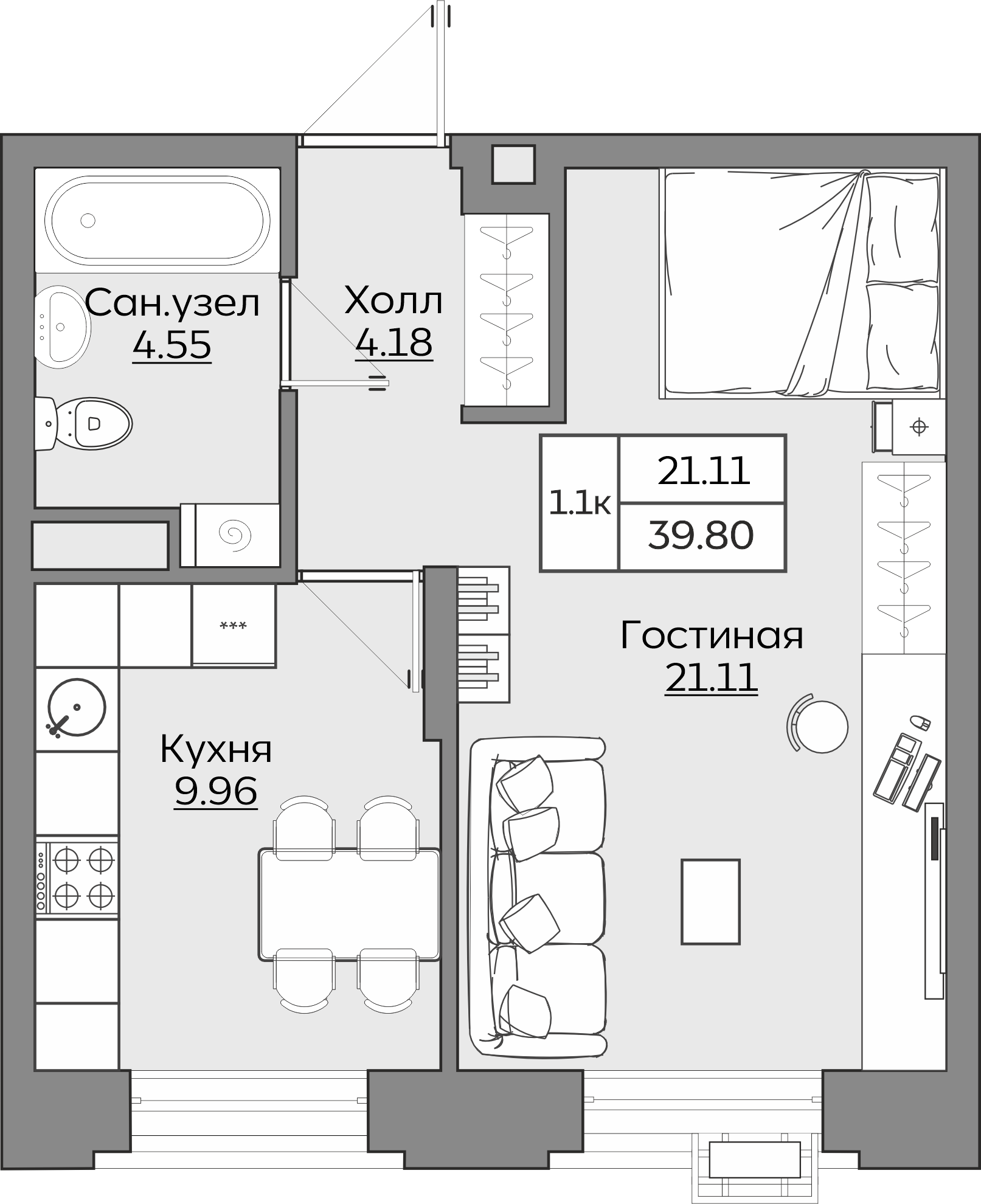 Планировка квартиры — новостройки Казани