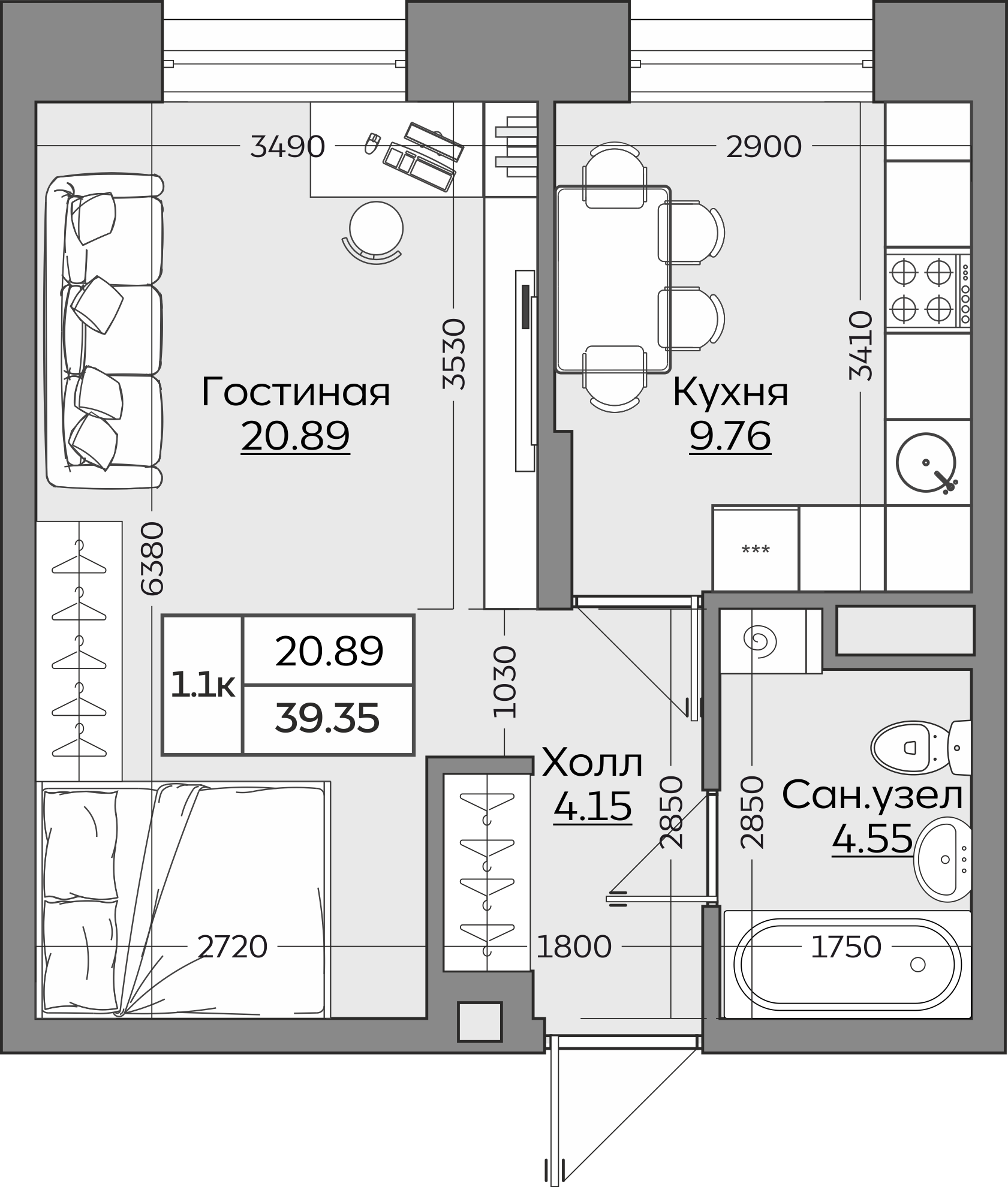 Планировка квартиры — новостройки Казани