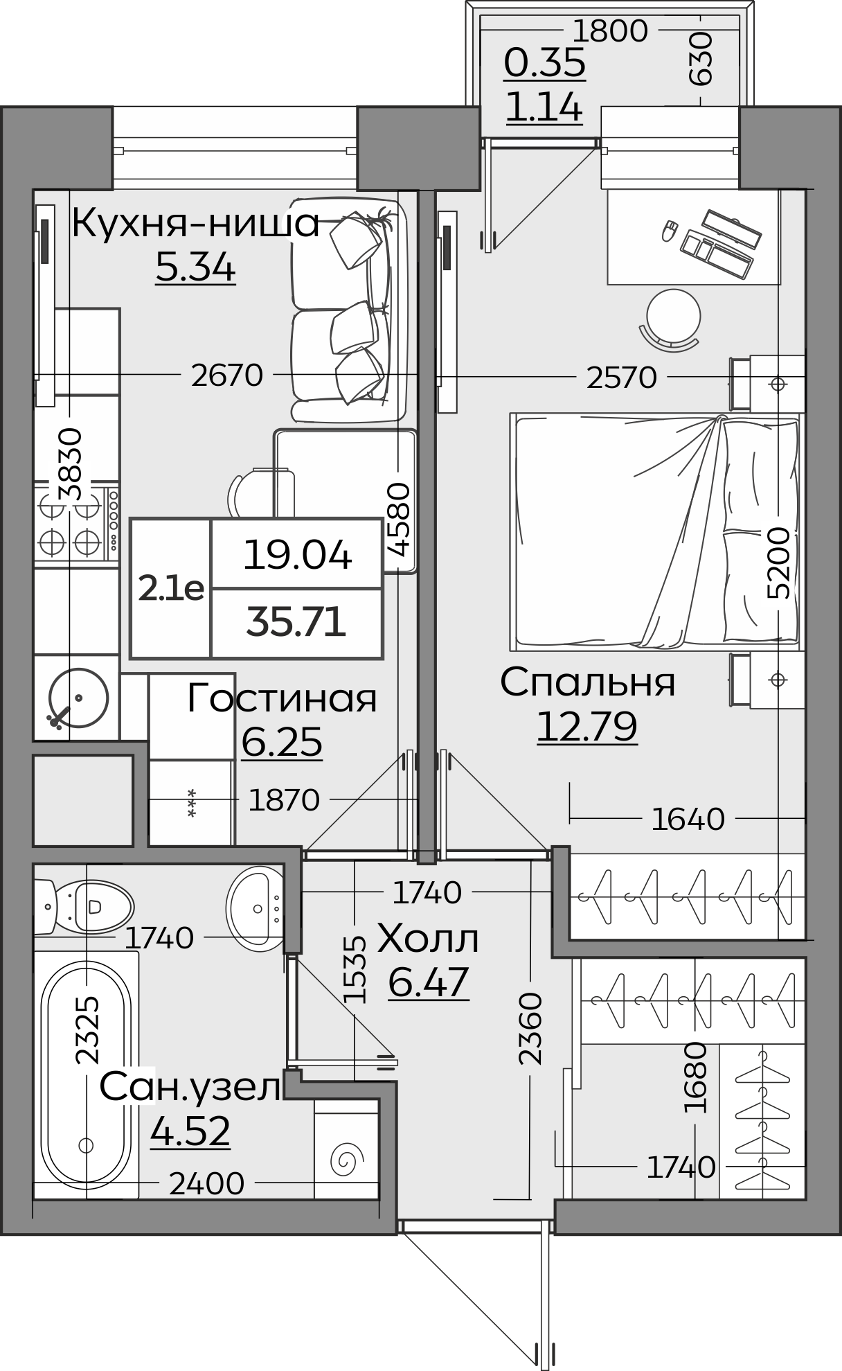 Планировка квартиры — новостройки Казани