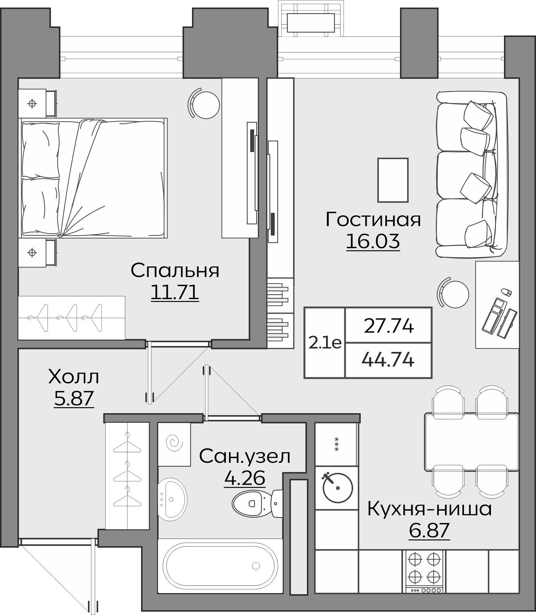 Планировка квартиры — новостройки Казани