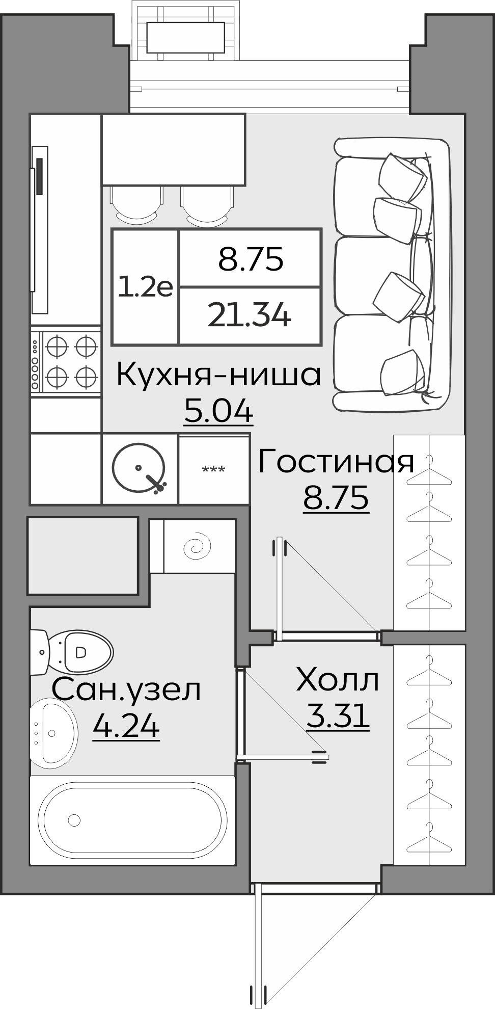 Планировка квартиры — новостройки Казани