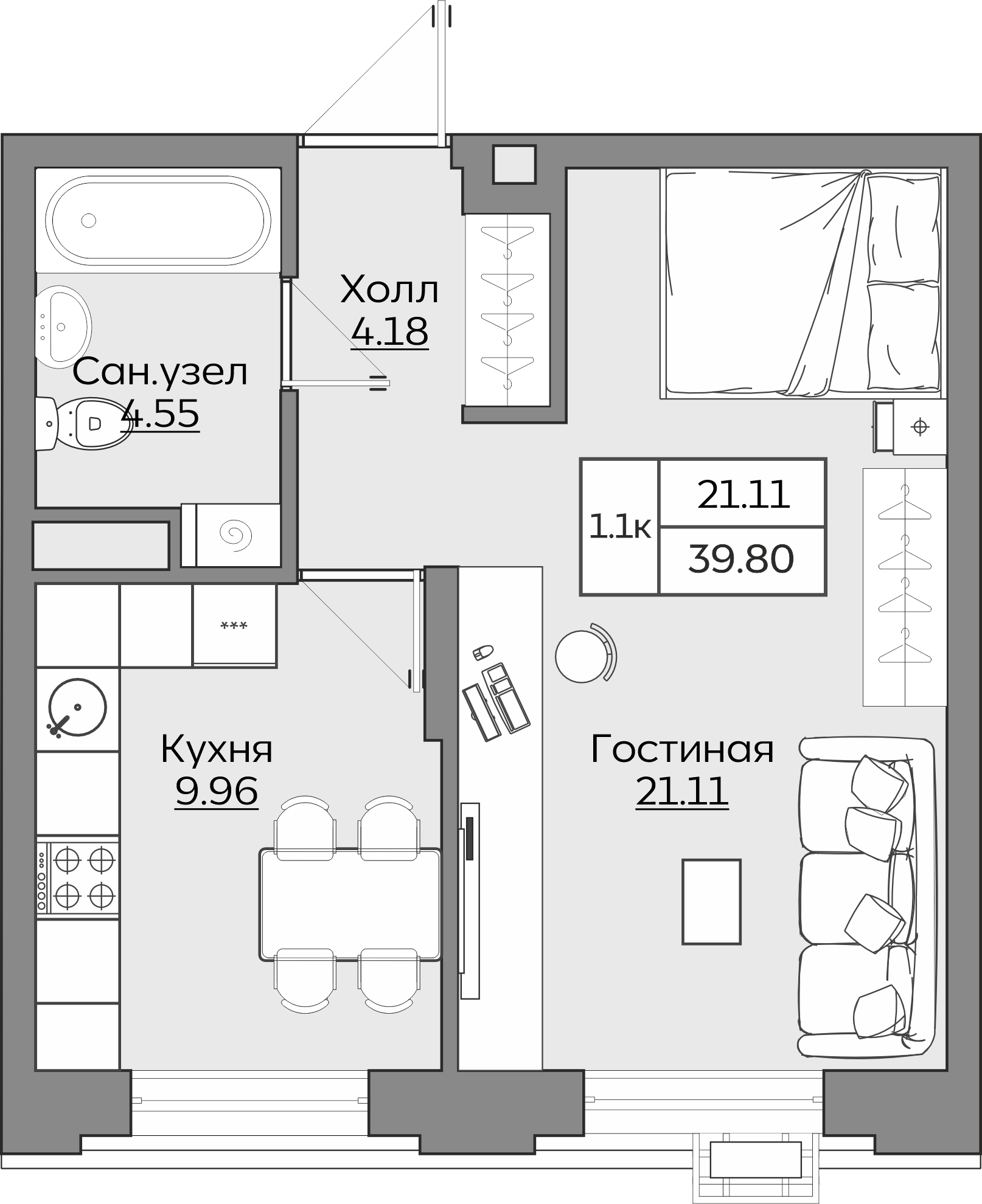 Планировка квартиры — новостройки Казани