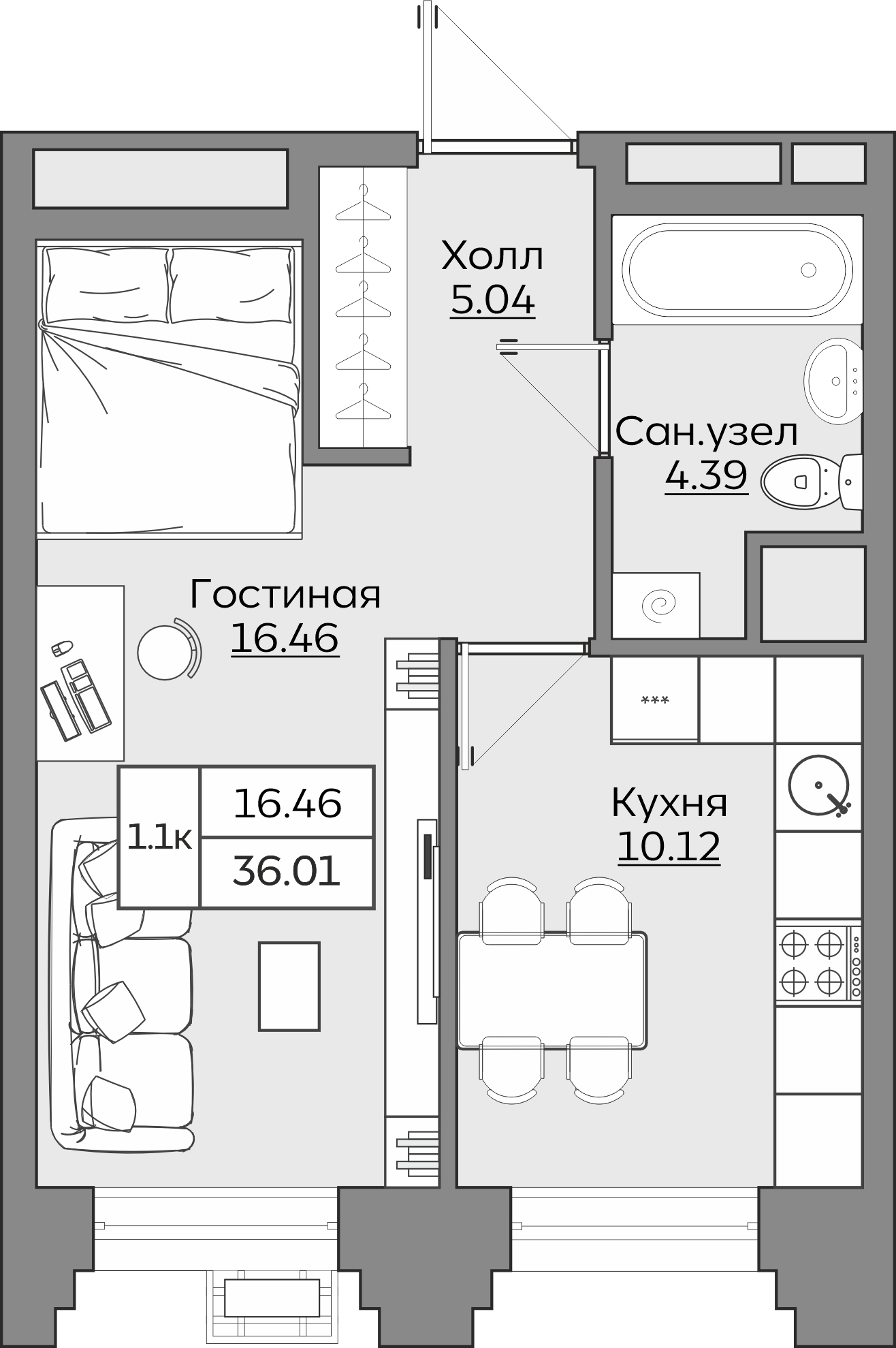 Планировка квартиры — новостройки Казани