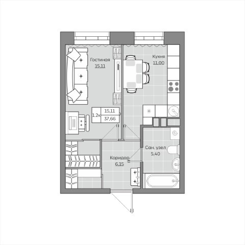 Планировка квартиры — новостройки Казани