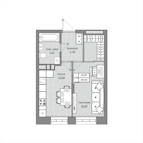 Планировка квартиры — новостройки Казани