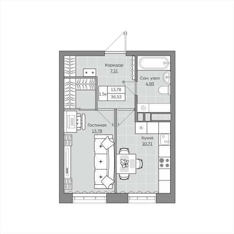 Планировка квартиры — новостройки Казани