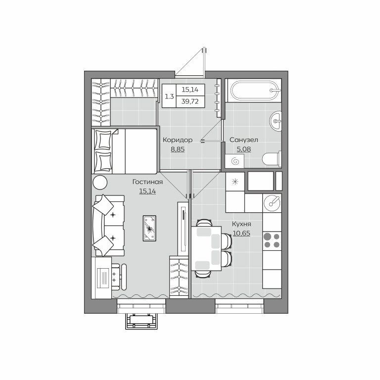 Планировка квартиры — новостройки Казани