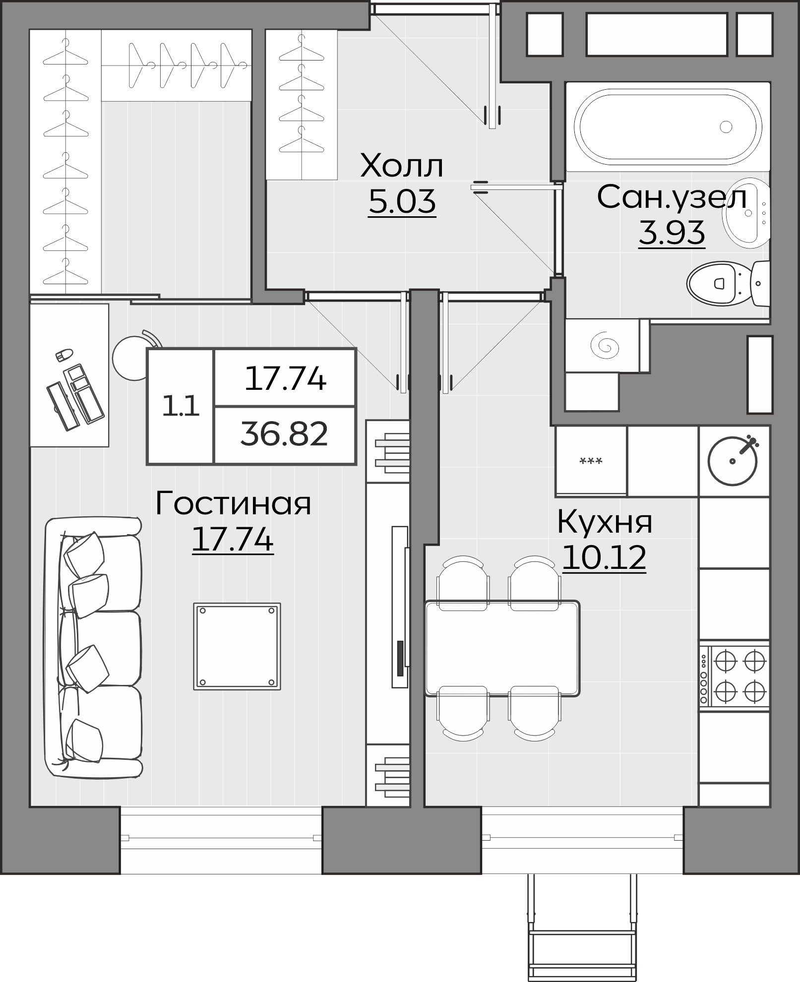 Планировка квартиры — новостройки Казани