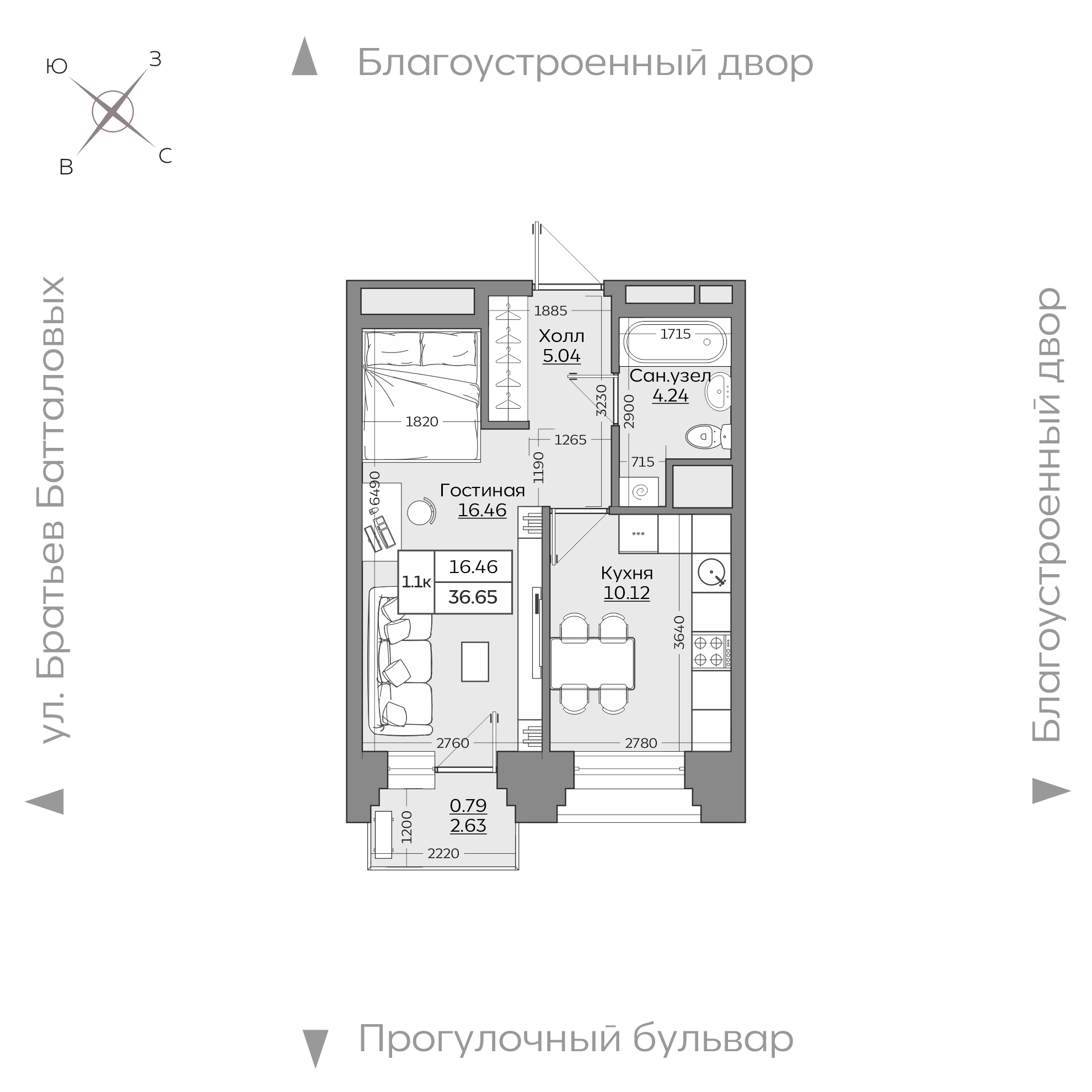 Планировка с размерами — квартиры в новостройках Казани